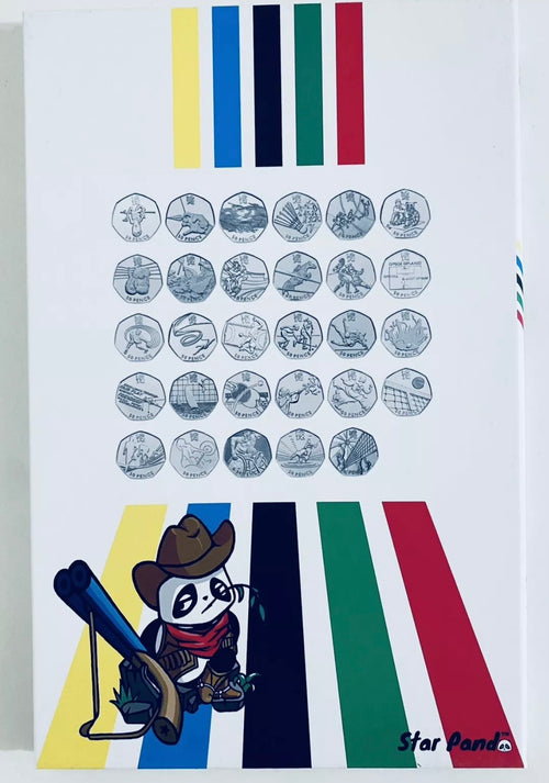 2012 London Olympic Collectors 50p Coin Album For 29 Coins &Completer Medallion(No Coins)