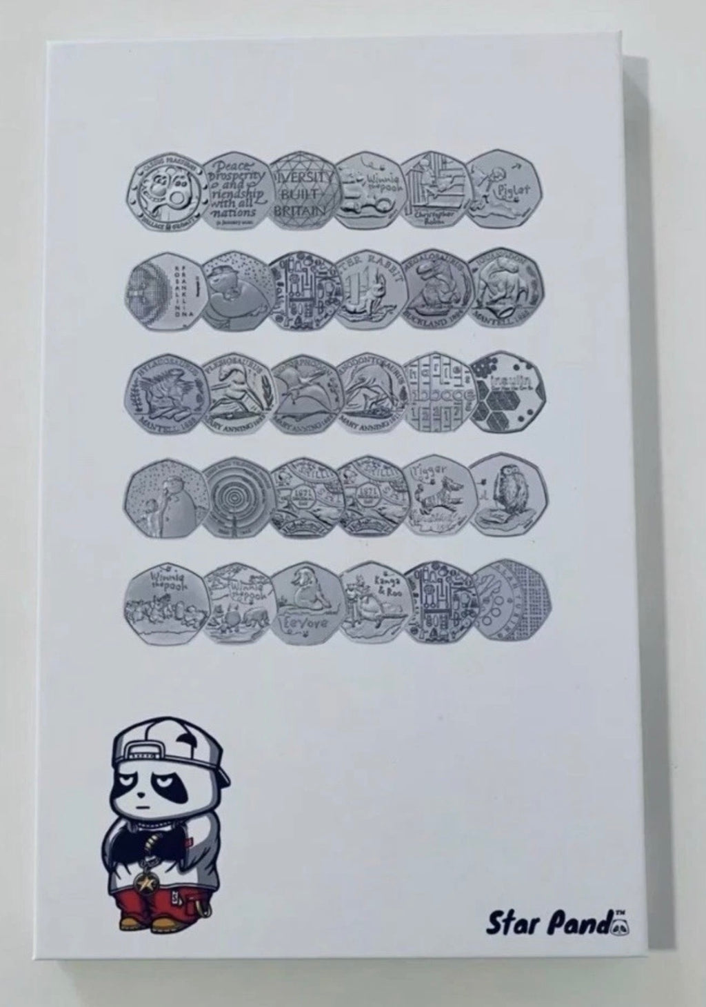 1973-2022 UK Collector 50p Coin Album Star Panda Three Albums